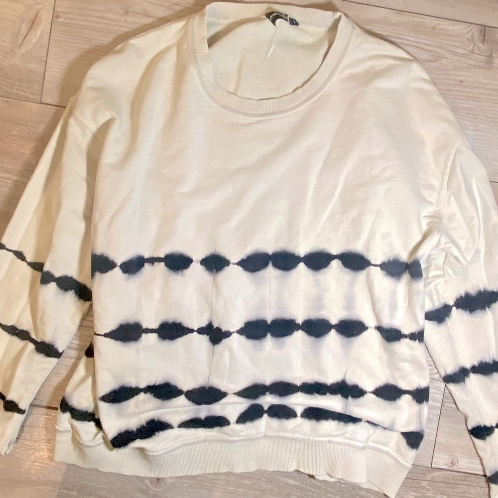 Mono B Womens Tye dye Crewneck Sweatshirt Size Large